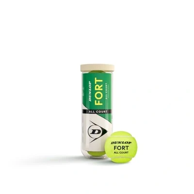 Imagen de DUNLOP Pelota de Tenis Fort All Court TS: para Arena, Pista Dura y césped (3 Pelotas)