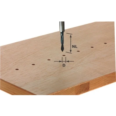 Imagen de Festool broca para agujeros pasantes hw s8 d5/30