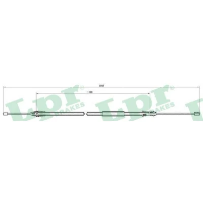 Imagen de LPR C0405B Cable de Freno Mano 1480/1165 Discos