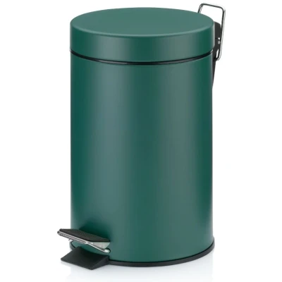 Imagen de Kela Pedal Bin Mats 3L Cubo de cosméticos Mónaco 3 litros, Metal, Green, One Size