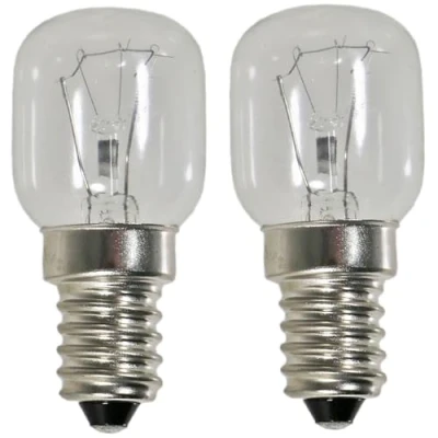 Imagen de SPARES2GO Bombilla de Lámpara Compatible con Lamona Horno (25 W, SES, E14, Unidades 2)