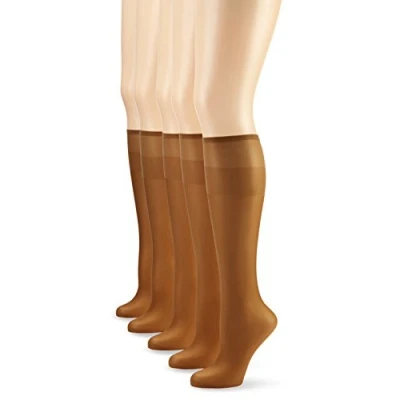 Imagen de Nur Die Pack de 5 calcetines para mujeres, color marrón (bronze 213), talla única