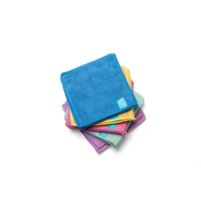 Imagen de Cheeky Wipes 25 toallitas de microfibra lavables para bebé, 15 x cm, pack colores variados, extrasuaves y reutilizables, perfecto las manos cara del bebé