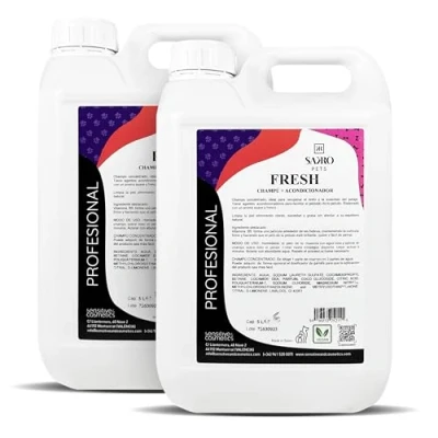 Imagen de Champú con Acondicionador para Perros Fresh 10 litros Ecológico Vitamina B5 Recupera el Brillo y la Suavidad del Pelaje
