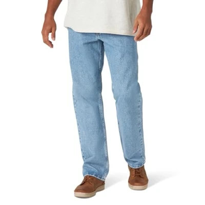 Imagen de Wrangler Authentics Jeans clásicos de Ajuste Relajado para Hombre, Piedra Blanqueada, 40W/34L