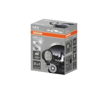 Imagen de OSRAM LEDriving Round WL VX80 WD, LEDWL104 luces de trabajo LED OFF ROAD, 1350 lúmenes, haz luz hasta 43 m largo, 12 V/24 V, caja plegable (1 lámpara)