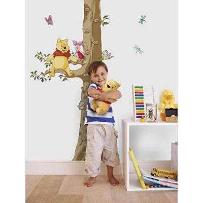 Imagen de Komar Pegatinas Decorativas de Disney tamaño Winnie The Pooh tamaño: 100 x 70 cm (Ancho Alto) calcomanía Pared para habitación los niños árbol medidor