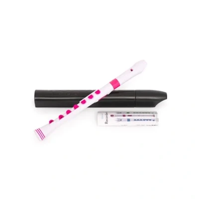 Imagen de Nuvo N320RDWPK Grabadora Plus con borde rosa, color blanco