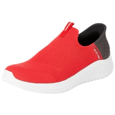 Imagen de Skechers Boys, Zapatillas Niños, Textil Rojo Ribete Negro, 34 EU