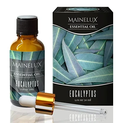 Imagen de MAINELUX Eucalipto Aceites Esenciales para Humidificador Difusor 1 x 30 ml,100% Puro Naturales Aceite Perfumado, Aromaterapia.