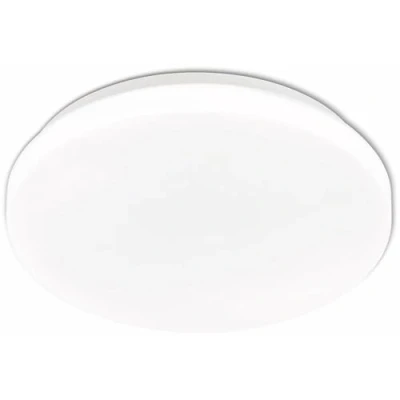 Imagen de EGLO plafón POGLIOLA, diámetro 26 cm, aplique de pared, LED acero y plástico en blanco, lámpara sala estar, cocina, despacho, para techo del pasillo