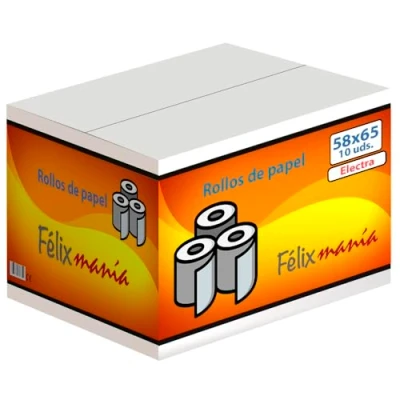 Imagen de Rollo Papel Offset para Calculadora y Registradora 58x65 (10 ud.)