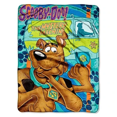 Imagen de Northwest Warner Brothers Scooby Doo, Manta de Micro Raschel Banda Entera, 46 x 60 Pulgadas, Multicolor