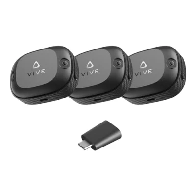 Imagen de HTC VIVE XR UK Ultimate Tracker 3 Pack, con Dongle Seguimiento corporal completo para RV