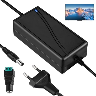 Imagen de transformador LED Adaptador de corriente 12V 5A: Tira AC 100 240V, Enchufe la UE, alimentación 12V, universal 5,5 x 2,5 mm, enchufable