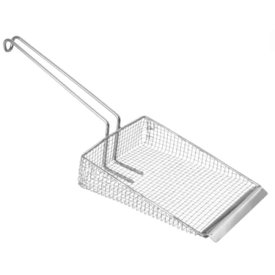 Imagen de HENDI Pala para Patatas Fritas, Chips, escurridor, Espumadera, Cuchara freidora con Mango ergonómico de Alambre 150mm, utensilio Cocina Profesional, 455x160x(H) 190mm, Acero Inoxidable