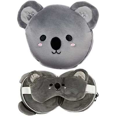 Imagen de Cojín de viaje Koala Puckator peluché 2 en 1 avec Masque Yeux