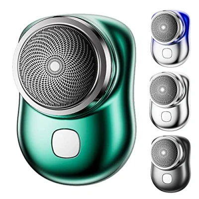 Imagen de HIDRUO Mini Shaver Portable Electric Shaver, Pocket Shave, Usb Razor for Men, Type C Waterproof Rechargeable Wet and Dry Mens (Green)