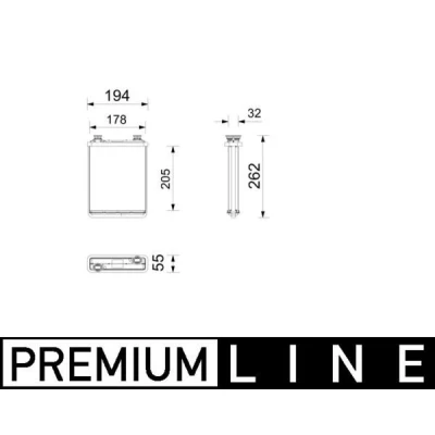 Imagen de MAHLE ORIGINAL AH 357 000P Radiador de Calefaccion BMW: iX (I20) xDrive 40, 50, M60 2021
