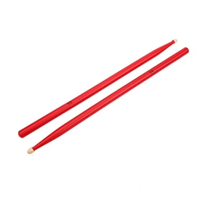 Imagen de 5A Drum Sticks, Madera de Arce Baquetas Accesorio Instrumentos Musicales Percusión Práctica(Rojo)
