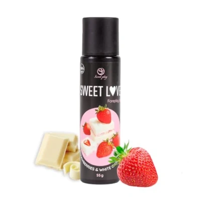 Imagen de Gel lubricante comestible fresa y chocolate blanco de Secret Play