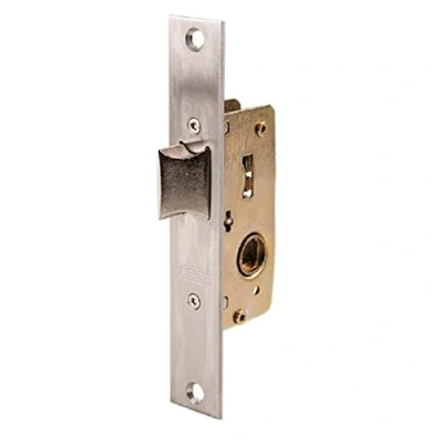 Imagen de Tesa Assa Abloy 221528AI Cerradura Monopunto De Palanca Deslizante Para Perfiles Metálicos Inoxidable Entrada 20 mm 2215