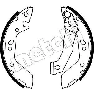 Imagen de Kit de zapatas METELLI 53 0170