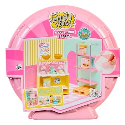 Imagen de MGA&#039;s Miniverse Make It Mini Spaces Ice Cream Shop Incluye 1 Pack, Juego de Construcción, DIY, Manualidades, Para Coleccionistas y Niños 8+ Años, NO COMESTIBLE