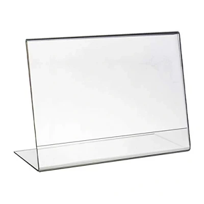 Imagen de HMF 46931 Soporte de Sobremesa inclinado Acrílico DIN A6 Apaisado Transparente
