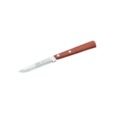 Imagen de Güde Universalmesser, Serie Gamma, Griff Edelholz Cuchillo Multiusos Festoneado, 10 cm, Uni, Madera Preciosa, Chrome Steel, Marrón, Talla única
