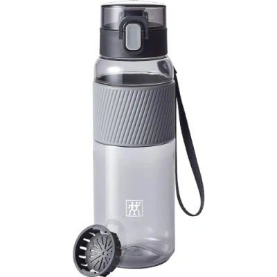 Imagen de Zwilling botella, sin BPA, versátil, Tritan, gris, 680 ml