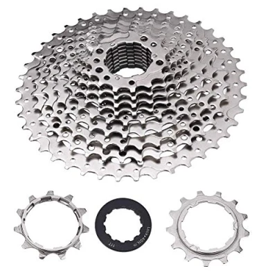 Imagen de Keenso Cassettes para Bicicletas y 3 Accesorios, Cassette de Piñones 9/10/11/12 Velocidad 32/36/42/46T (11V 11 42T)