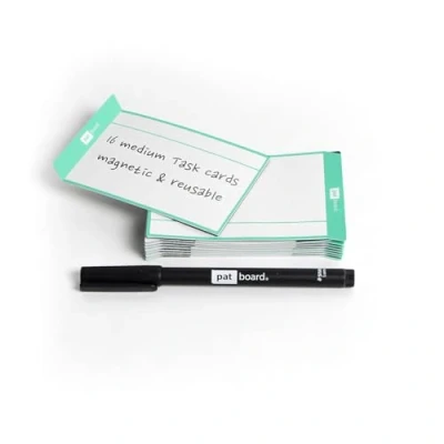 Imagen de PATboard Tablero Scrum y Kanban Task Cards Magnéticas 16 Tarjetas de Tareas Verde menta