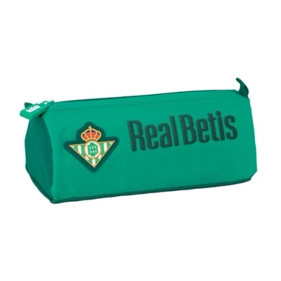 Imagen de Safta Real Betis BALOMPIÉ Portatodo con Cremallera y Compartimiento, Estuche Infantil, Niño, Ideal para Niños en Edad Escolar, Cómodo Versátil, Calidad Resistencia, 21x7x8 cm