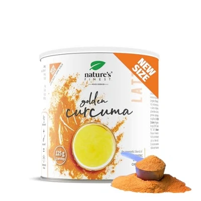 Imagen de Nature’s Finest by Nutrisslim Bio Curcuma Latte Leche Dorada Cúrcuma con Jengibre Ecologica en Polvo, Antiinflamatorio, Natural Golden Milk, Sin Azucar