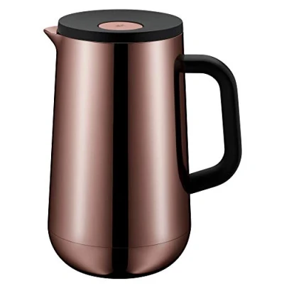 Imagen de WMF Jarra térmica (Impulse Vintage Cobre té café 1,0l, Altura 23,4 cm Vidrio Cierre Automático 24h fría &amp; Caliente Regalo