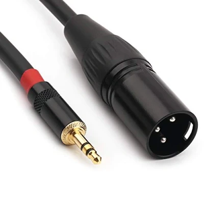 Imagen de NANYI 3,5 mm TRS estéreo macho a XLR Cable de micrófono audio interconexión, adecuado para ipod, teléfono móvil, altavoces activos, etapa, DJ,consola 0.5M