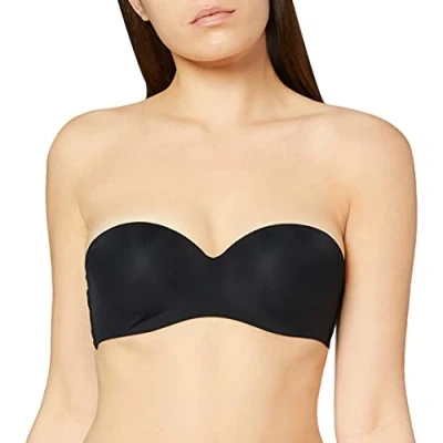 Imagen de Skiny Damen Bandeau BH Micro Essentials Sujetador, Black, 70B para Mujer