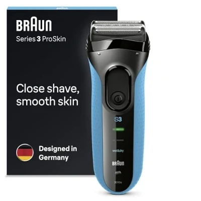 Imagen de Braun Series 3 ProSkin 3010s Afeitadora eléctrica/máquina de afeitar recargable Wet &amp; Dry (de uso en húmedo y seco) color azul