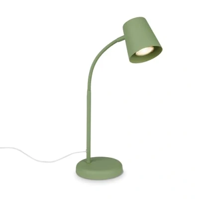 Imagen de BRILONER lámpara escritorio orientable, IP20, lamparas de mesita noche, mesa GU10 para oficina, con interruptor cable, lampara lectura, escritorio, verde lima