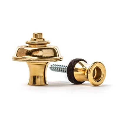 Imagen de JIM DUNLOP Straplok Original oro Saco de 2, Cierre cinturón