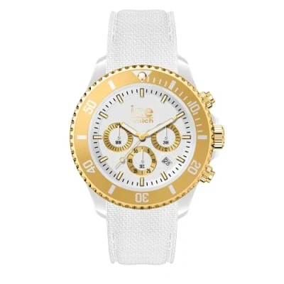 Imagen de ICE Watch Chrono White gold Reloj blanco para Mujer con Correa de silicona 021595 (Medium)
