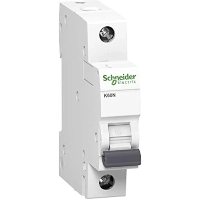 Imagen de Schneider A9K02102 Disyuntor K60N 1P, 2A, C característica, 6kA, Blanco