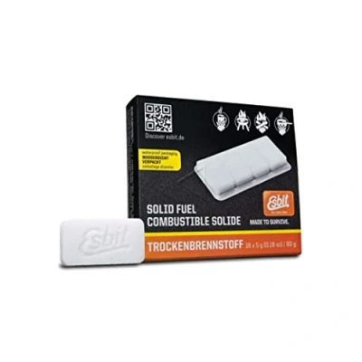 Imagen de Esbit Combustible seco 16 x 5 g Liso, Adultos Unisex, Blanco, Trockenbrennstoff 16x5g
