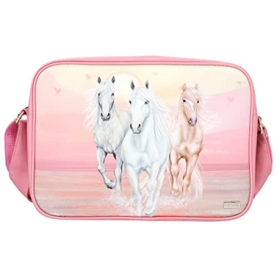 Imagen de Depesche 12244 Miss Melody Sundown Rosa con Aplicaciones Doradas, Bolso Cremallera y Bandolera Ajustable, Multicolor, L
