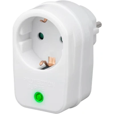 Imagen de Goobay 3500W Surge Protector Interruptor de protección red y sobretensión, Color Blanco
