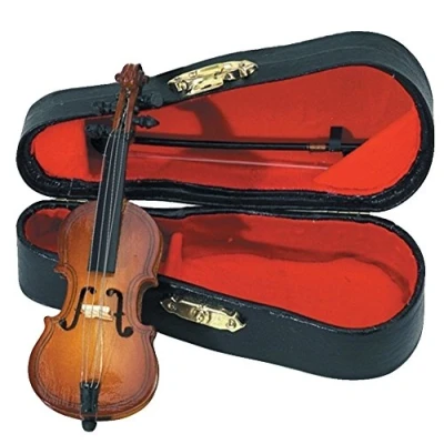 Imagen de GEWA 980610 Instrumentos en miniatura, violonchelo con arco y estuche, 11 cm