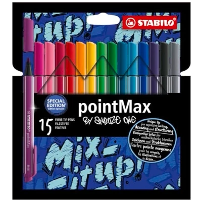 Imagen de STABILO Fineliner pointMax Snooze One Edition Pack de 15 Colores surtidos