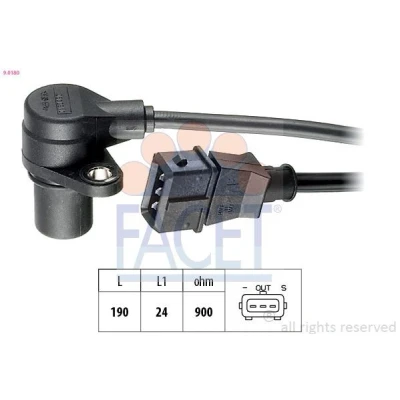Imagen de FACET 9.0180 Sensor de Cigueñal Made in Italy OE Equivalent HONDA: CIVIC 6 Hatchback, LAND ROVER: Freelander I SUV Cabrio,