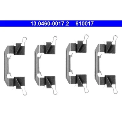 Imagen de ATE 13.0460 0017.2 Kit de accesorios, pastillas frenos Discos NISSAN: NP300 Navara Pick up, Pathfinder 3, Murano I
